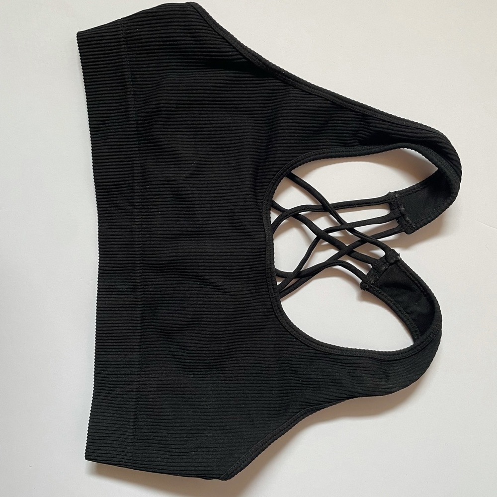 Plain Black Ardenes Essential Sports Bra